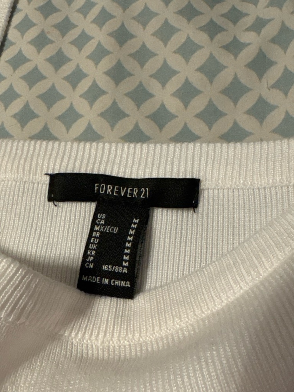 Forever 21 White Ribbed Square Neck Bodysuit - Picture 3 of 4